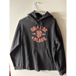 Fanatics Med San Francisco Giants MLB Hoodie Sweatshirt Orange & Black Pullover